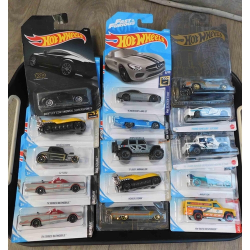 661 - 15x New and carded diecast Hot Wheels