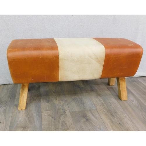 764 - Pommel horse style pouffe