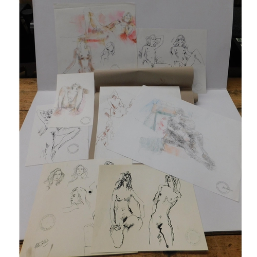 82 - Exhibited artist - Peter Collins sketches