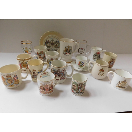 93 - Commemorative ceramics & glassware