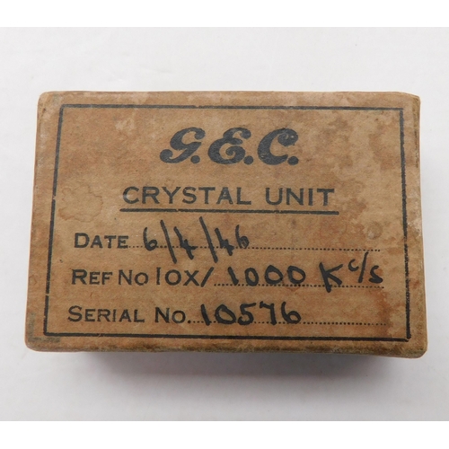 97 - 1946 G.E.C - crystal unit & box