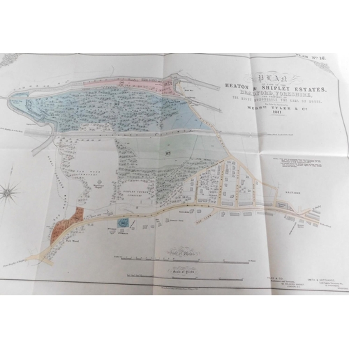 128 - Antique - 1911 The Earl of Rosse's Heaton & Shipley Estates of Bradford auction catalogue - with par... 