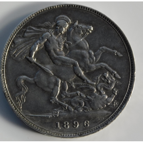 14 - 1896 dated - Victorian Crown coin