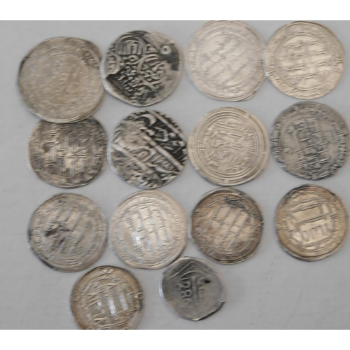 142 - Fourteen - antique & vintage - silver Islamic/Middle Eastern region - coins & tokens