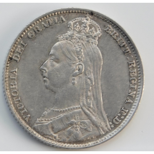 15 - 1889 dated - Victorian/Diamond Jubilee - Shilling coin