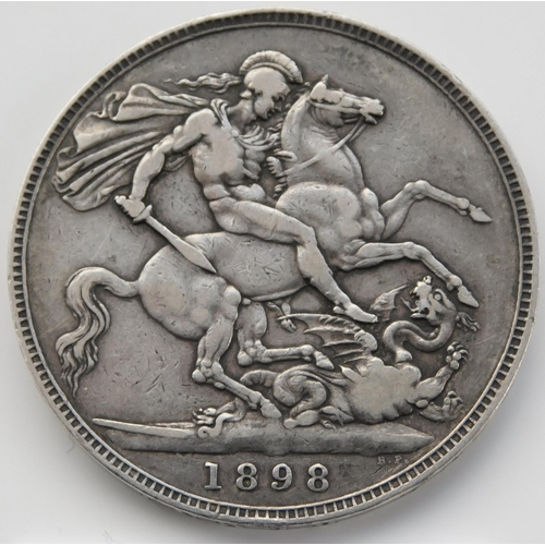 18 - 1898 dated - Victorian Crown coin