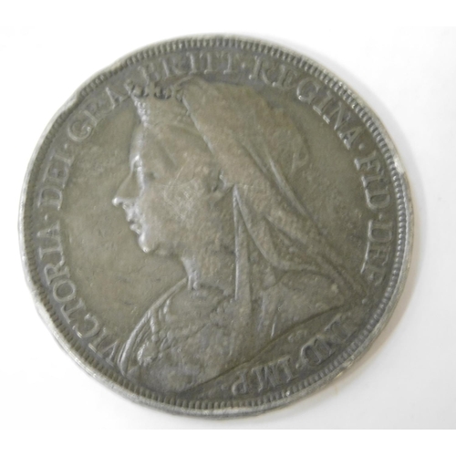 195 - 1897 dated - Victorian silver Crown coin