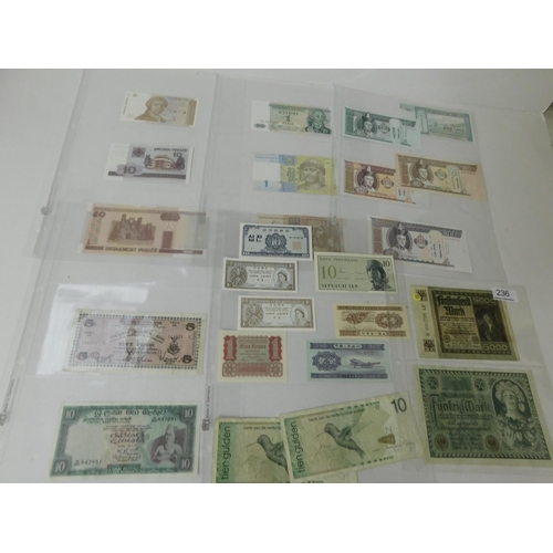 236 - Twenty four - World banknotes - including antique German notes