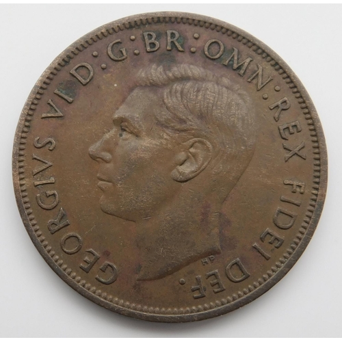 3 - 1950 dated - George VI - One Penny coin