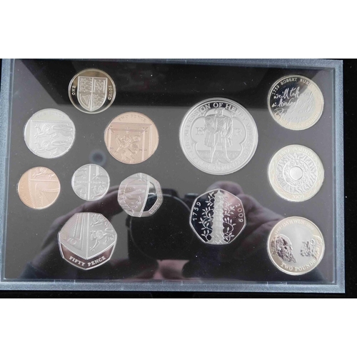 40 - Royal mint - 2009 Coinage Executive proof set - boxed with  Kew gardens 50p & COA