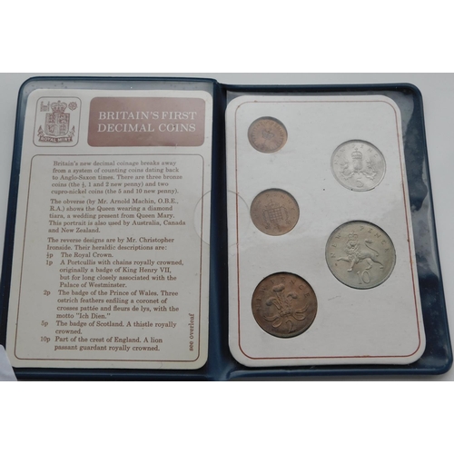 47 - Ten - Britains First decimal coin sets