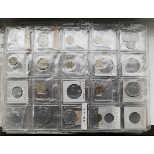 50 - World coins in sleeves