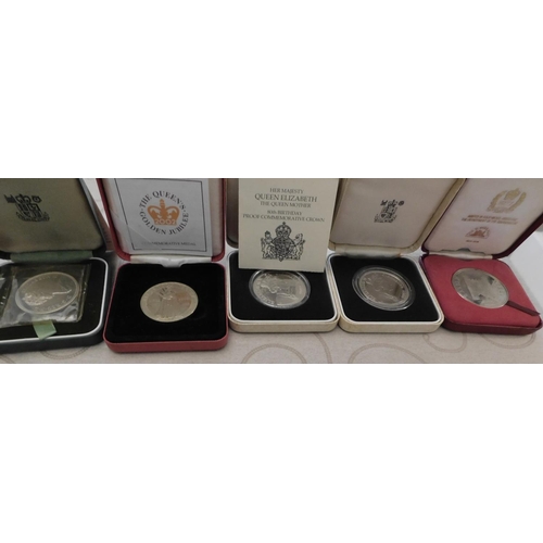 51 - Cased coins & medals