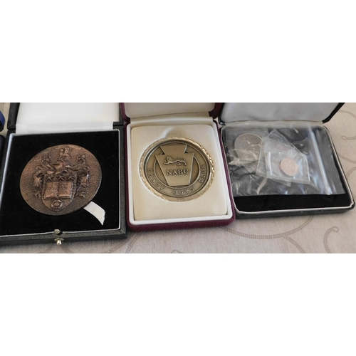 51 - Cased coins & medals