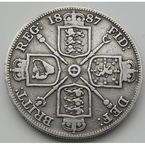 62 - 1887 dated - Victorian/Diamond Jubilee - Double Florin coin