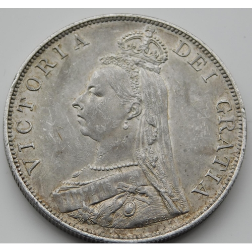 63 - 1890 dated - Victorian Double Florin coin