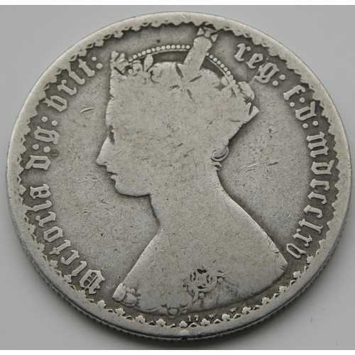 64 - 1849 dated - Godless Florin coin