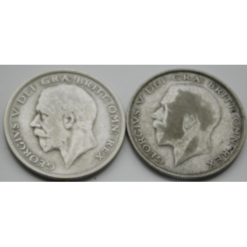 78 - 1925 & 1930 dated - Half Crown coins