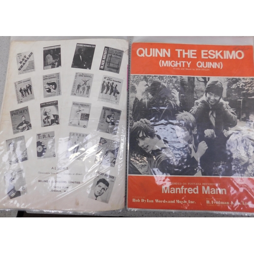 20 - Folder of 1960s era - sheet music