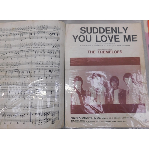 20 - Folder of 1960s era - sheet music