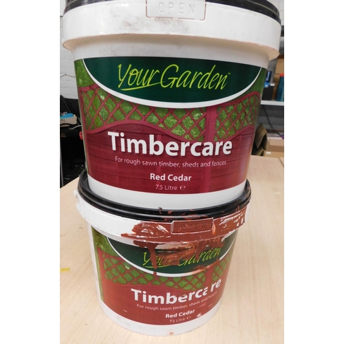 514 - 2x 7.5 Litre Timbercare 'Red Cedar'