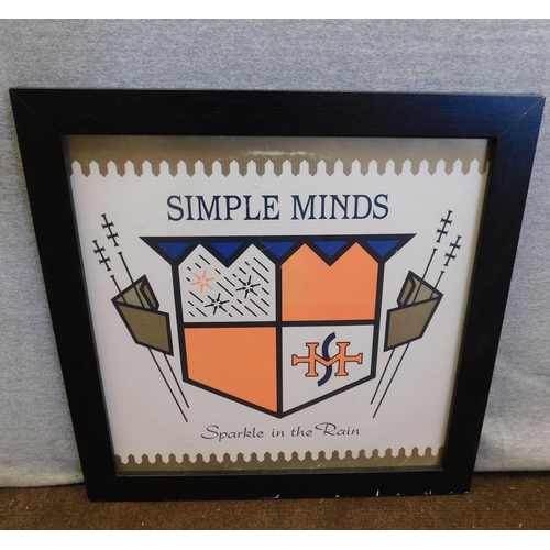 552A - Simple Minds album cover-framed