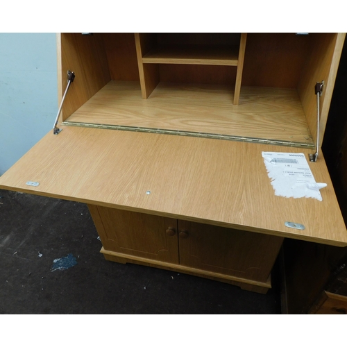 575 - Modern style cupboard with drop down writing section