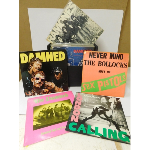 8 - Forty two - Punk LPs including - The Sex Pistols/The Ramones/The Clash & The Damned