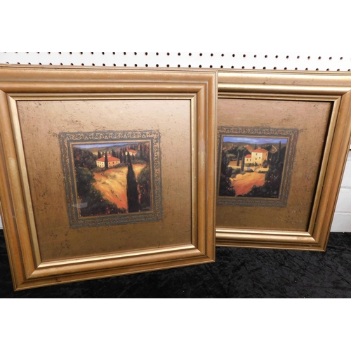 11 - Two - French/Provincial style prints - by J.Wiens/both approx. 19