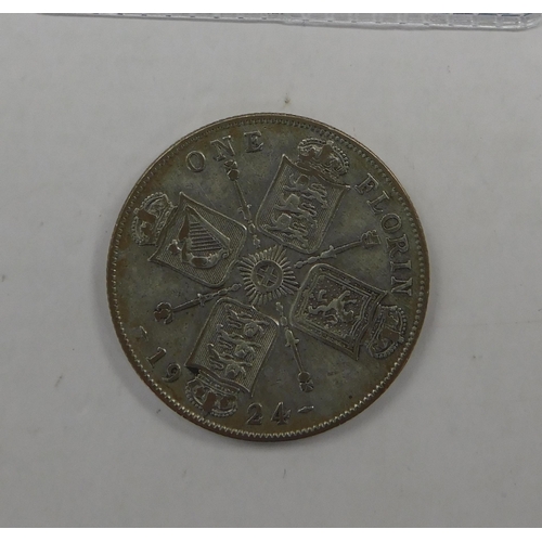 211 - 1924 dated - One Florin coin