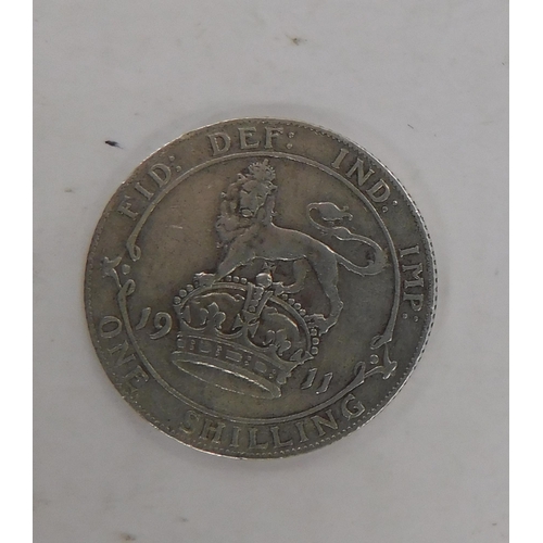 224 - 1911 dated - One Shilling coin