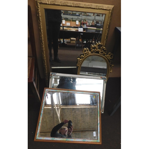 265 - Four - mixed style wall mirrors/
£1 start - all proceeds go to Bradford Nightstop charity - NO COMMI... 