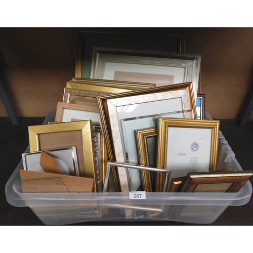 267 - Mixed - picture & photograph frames/
£1 start - all proceeds go to Bradford Nightstop charity - NO C... 