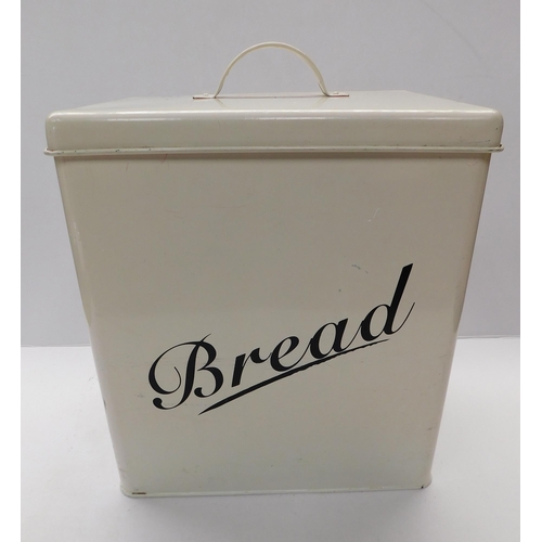 46 - Enamel bread bin - approx. 13