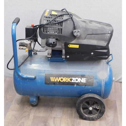 530 - Workzone 50L compressor w/o...