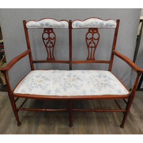 553 - Edwardian parlour two seater settee