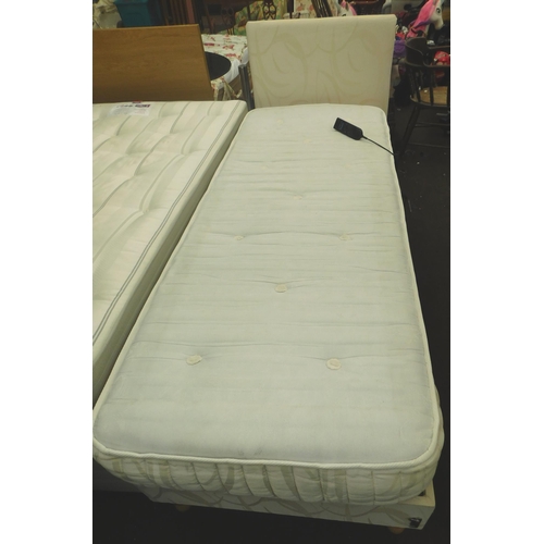 557 - Single electric bed, mattress & headboard W/O