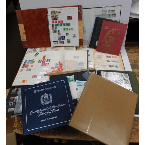 7 - Fourteen - stamp albums/stock books - various eras & regions