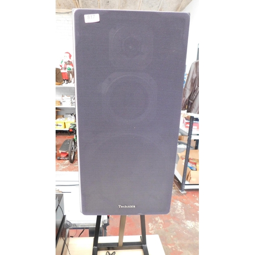 817 - Technics speakers sound system with speakers and stands