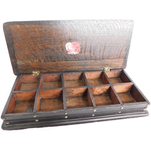 83 - Vintage - wooden compartmental box