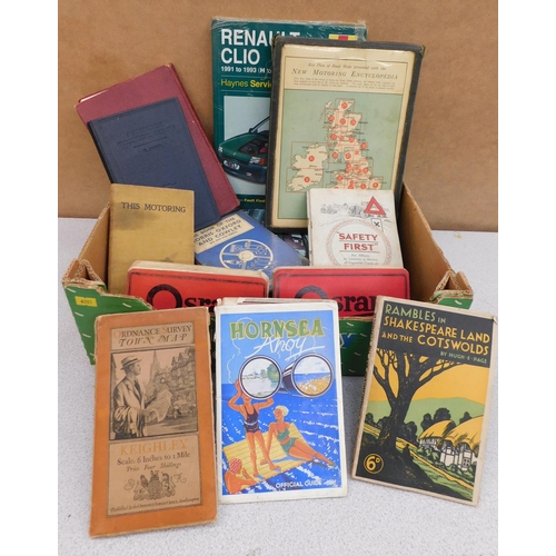 17 - Mixed ephemera - including books & maps