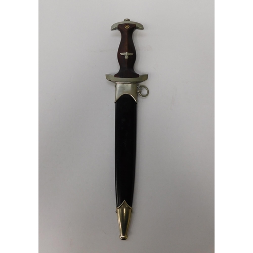 23 - WWII German military style - SS German/3rd Reich type/service dagger - marked on blade & hilt