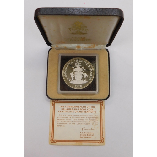 263 - 1978 dated - Prince Charles/Bahamas Silver Ten Dollar - proof coin