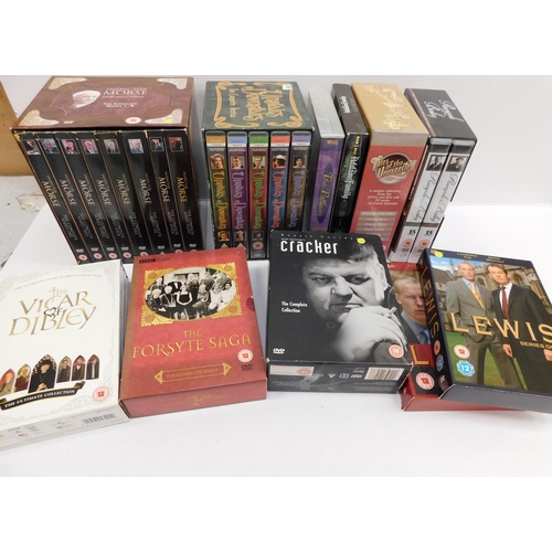 33 - DVD box sets - including Cracker & Inspector Morse