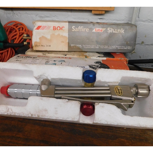 508 - 3 Boc Saffire welding and cutting blowpipes - 1 lite, unchecked