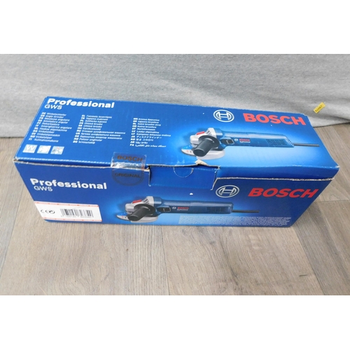 518 - Boxed Bosch angle grinder - unchecked...