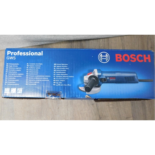 518 - Boxed Bosch angle grinder - unchecked...