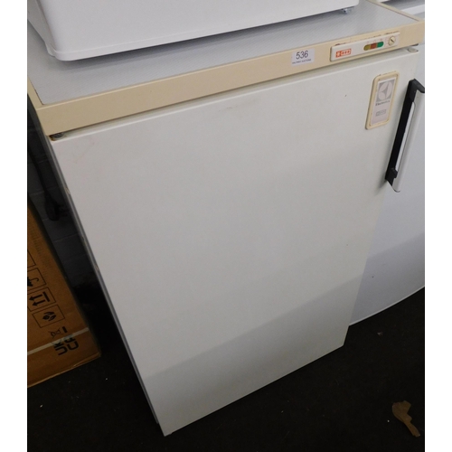 536 - Electrolux upright freezer 34