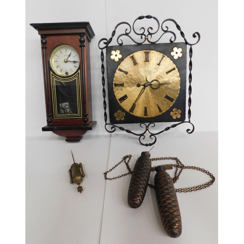 57 - Two - vintage wall clocks