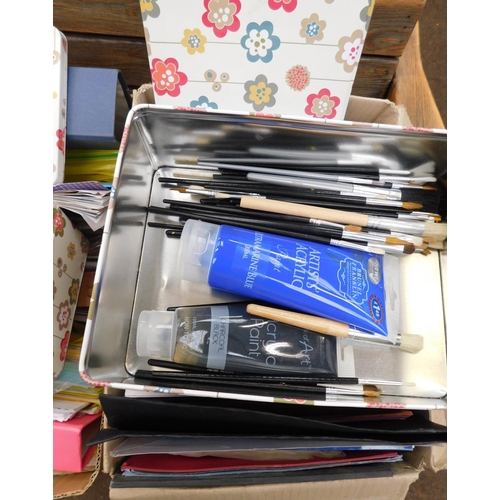 631 - Large selection of stationary items etc.